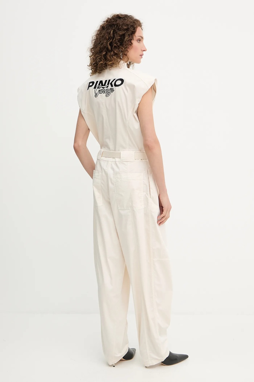 Комбинезон Pinko цвет бежевый овальное декольте 105138 A2L8