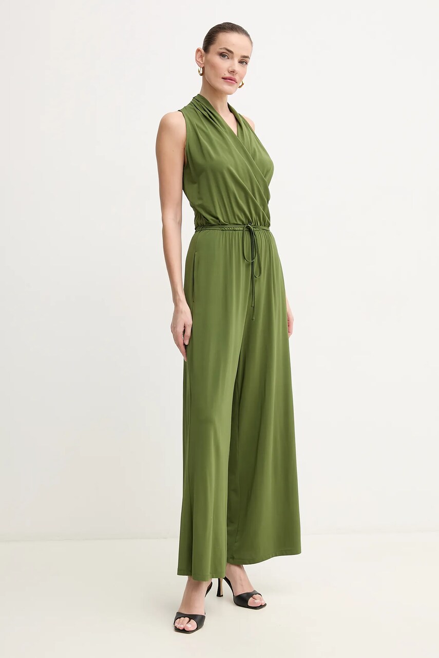 Комбинезон Weekend Max Mara цвет зелёный острое декольте 2515641012600 Комбинезон Weekend Max Mara цвет зелёный острое декольте 2515641012600