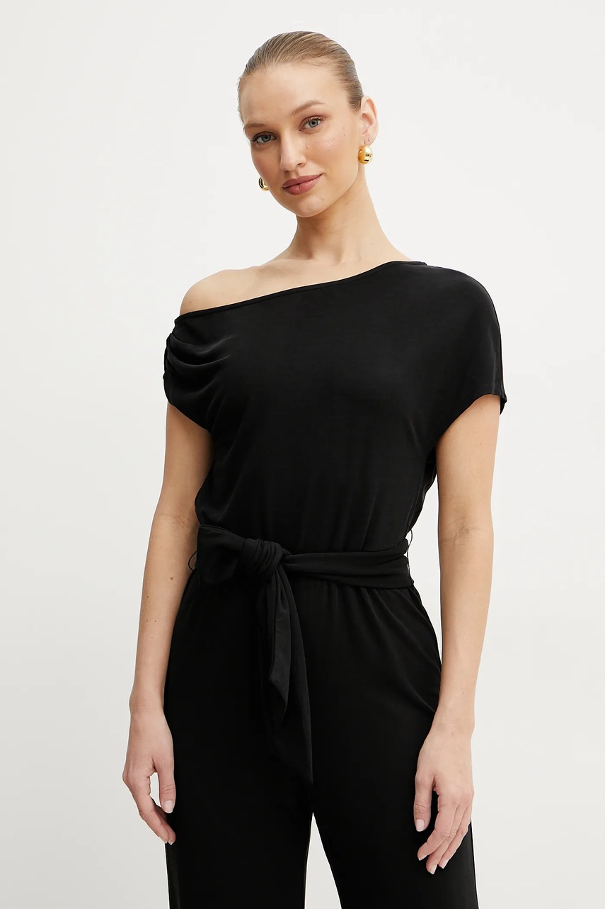 Ολόσωμη φόρμα Guess RUMI χρώμα: μαύρο, W5GD89 KCTB0 φωτογραφία