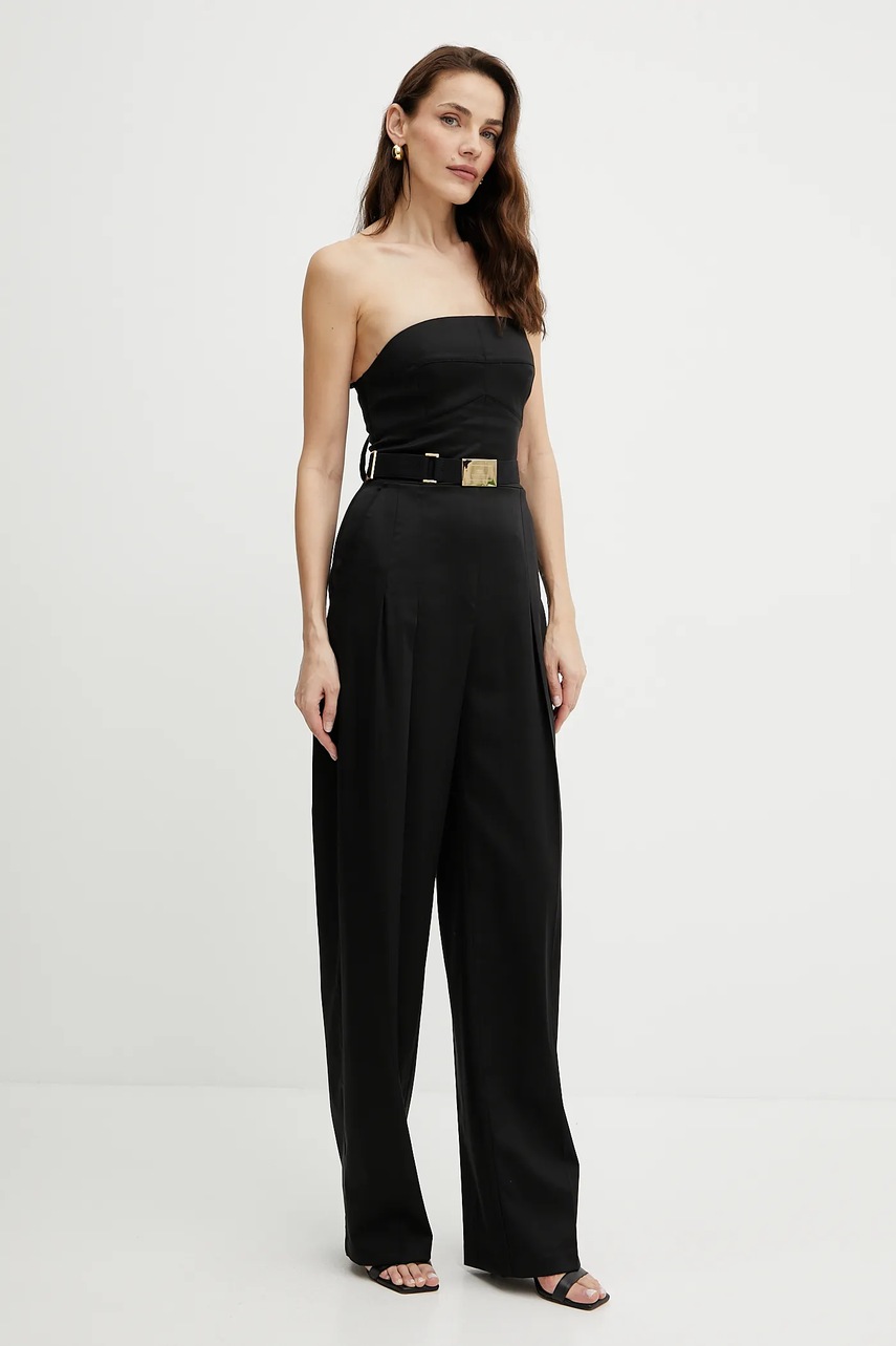 Комбинезон Elisabetta Franchi цвет чёрный овальное декольте TU05152E2