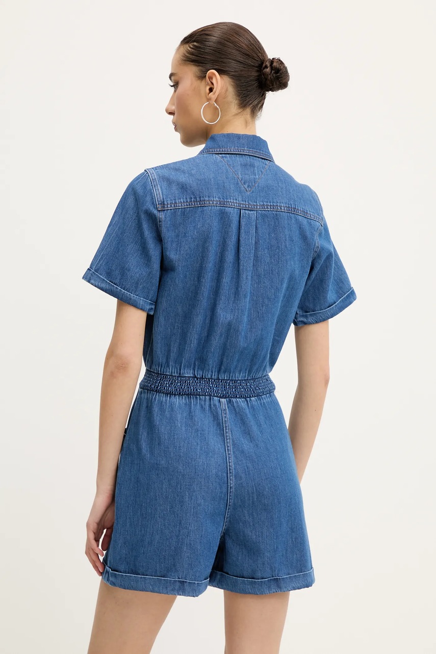 Tommy Jeans farmer kezeslábas galléros, pamut, DW0DW20371 termék 2. képe