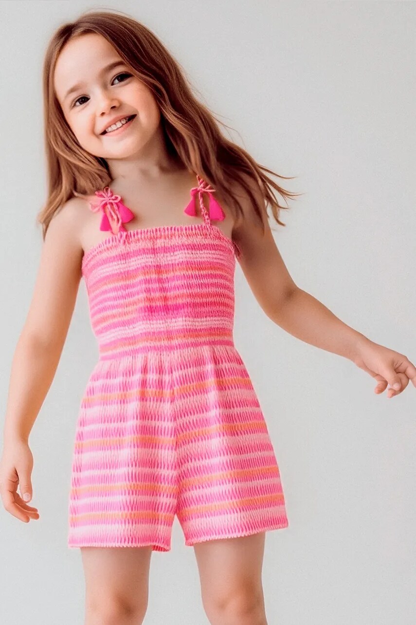 Mayoral salopetă din bumbac pentru copii culoarea roz, bumbac, 3877