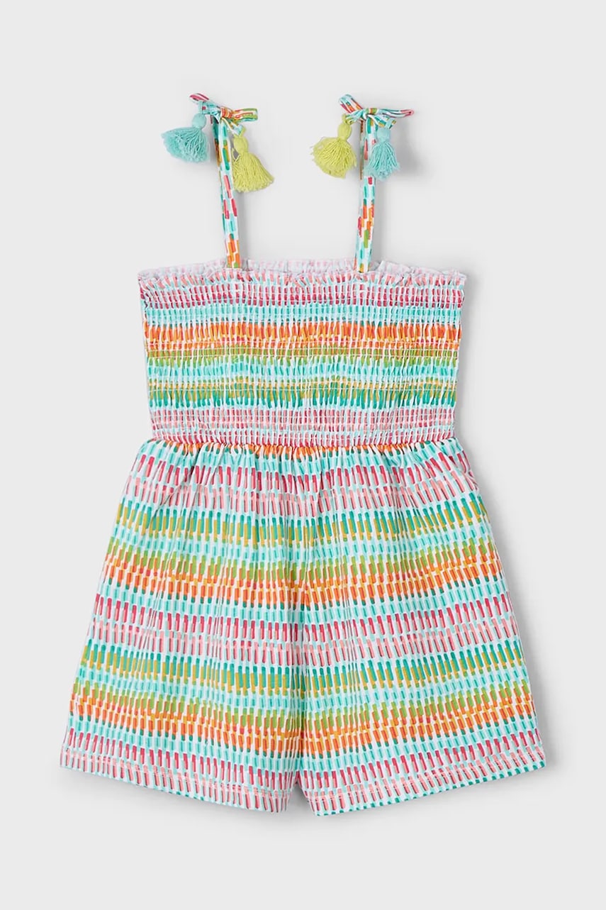 Mayoral salopetă din bumbac pentru copii culoarea verde, bumbac, 3877