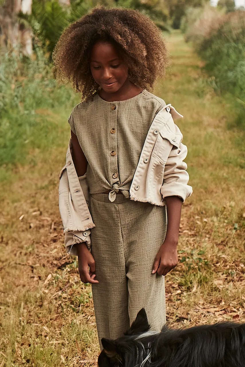 Mayoral salopeta copii culoarea verde, 6865