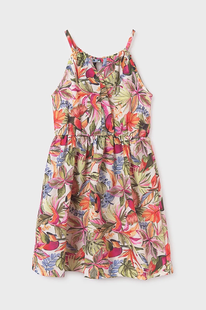 Детское платье Mayoral цвет фиолетовый mini расклешённое 6986