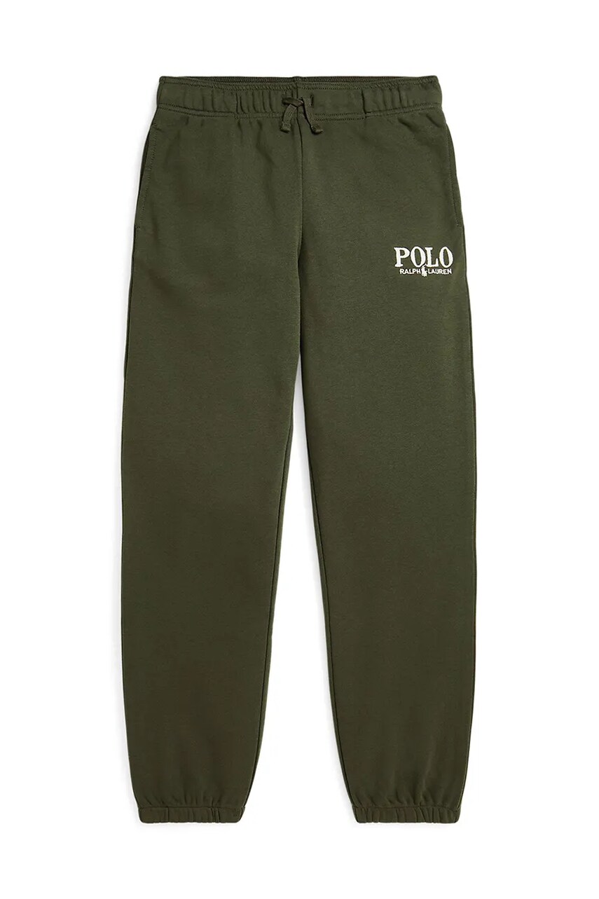Levně Kalhoty Polo Ralph Lauren zelená barva, hladké, 323958155002