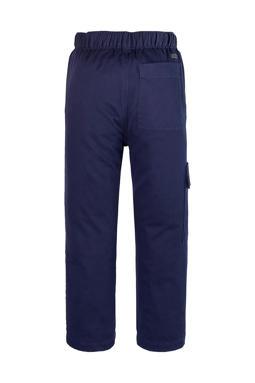 Calvin Klein Jeans gyerek nadrág TWILL SKATER CARGO sötétkék, sima, IB0IB02338 termék 2. képe