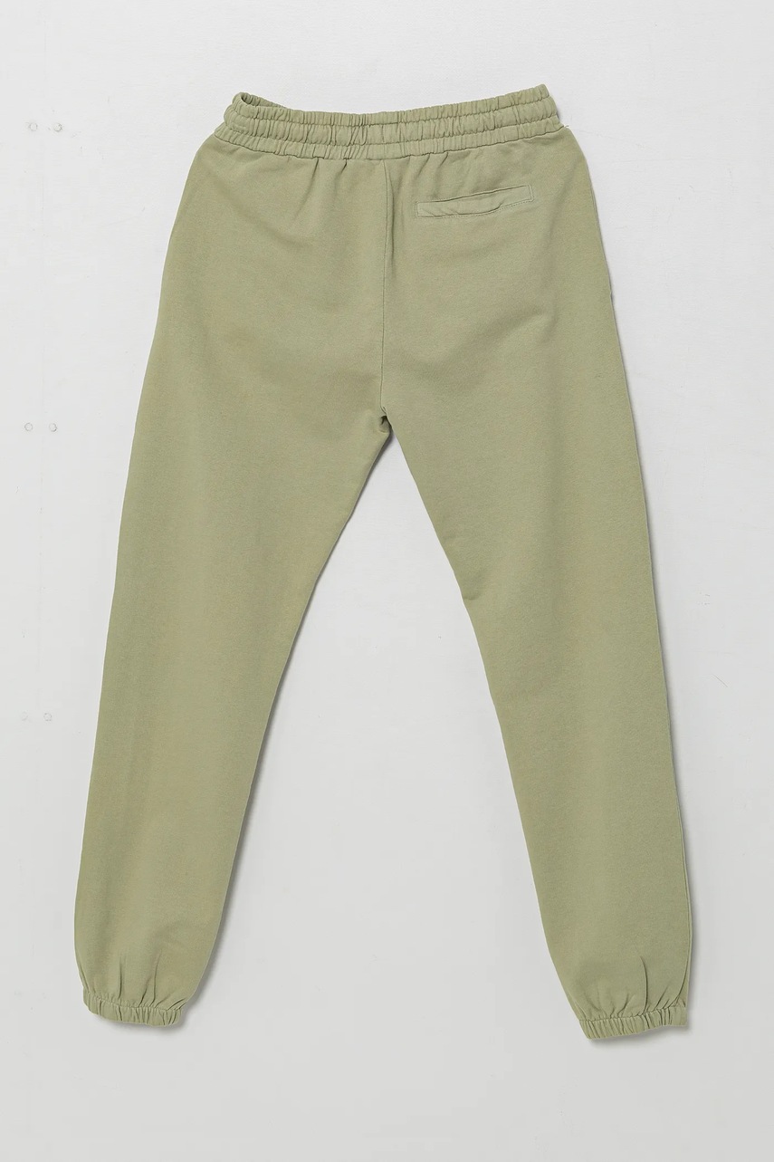 Детские хлопковые штаны Guess цвет зелёный с аппликацией L5RQ14 KAD74