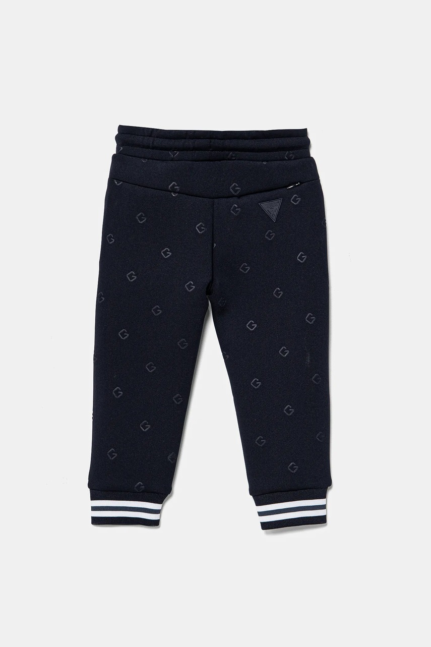 Детские спортивные штаны Guess цвет синий с узором N5RQ12 KAZQ2