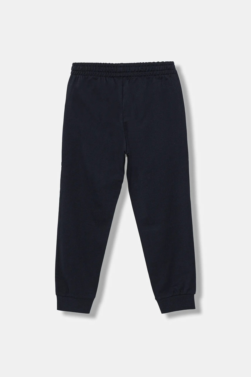 Детские хлопковые штаны EA7 Emporio Armani цвет чёрный однотонные 7B000027 AF10380 Детские хлопковые штаны EA7 Emporio Armani цвет чёрный однотонные 7B000027 AF10380