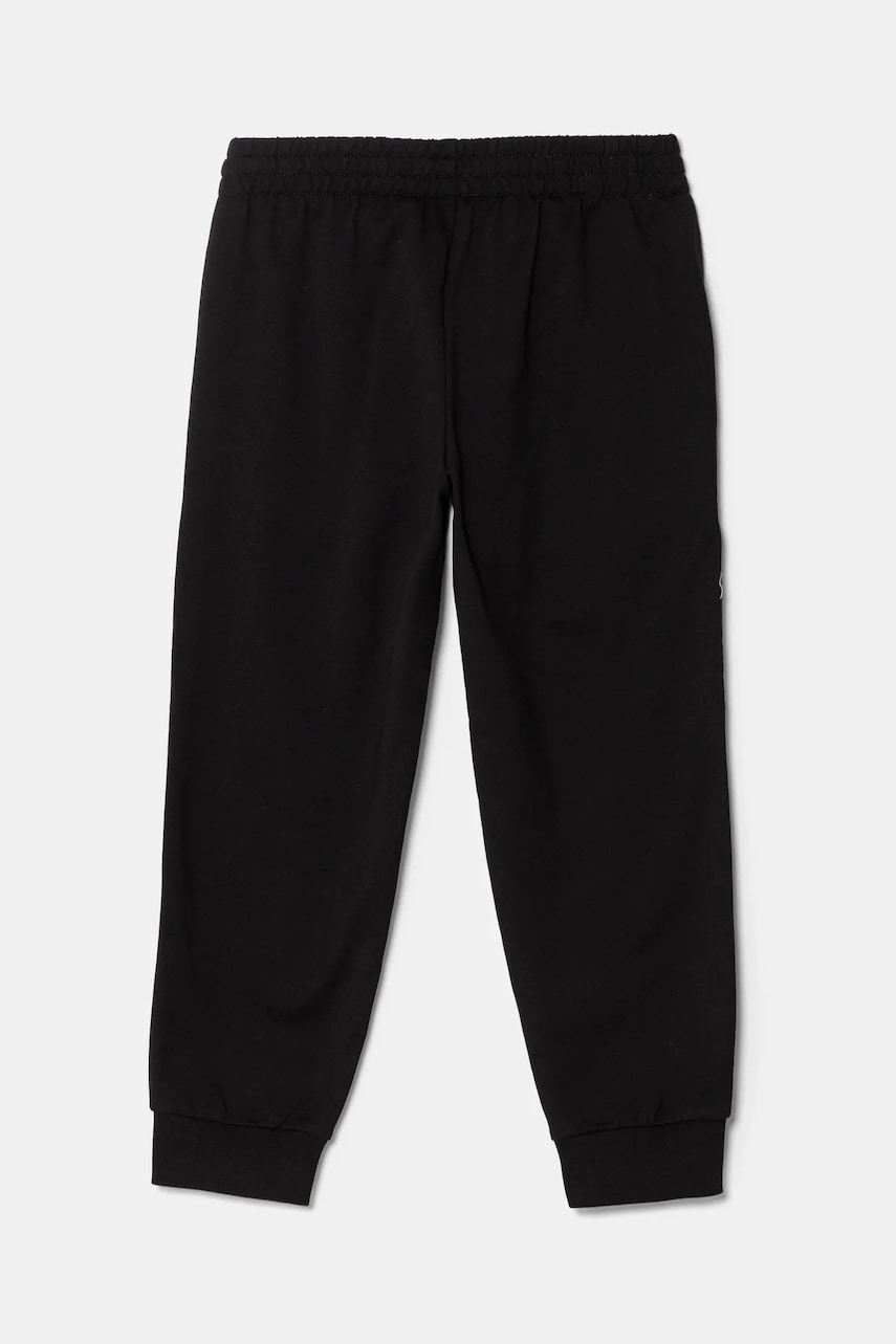 Детские хлопковые штаны EA7 Emporio Armani цвет чёрный однотонные 7B000027 AF10380 Детские хлопковые штаны EA7 Emporio Armani цвет чёрный однотонные 7B000027 AF10380