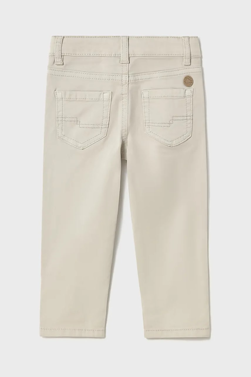 Детские брюки Mayoral slim fit basic цвет серый однотонные 506 Детские брюки Mayoral slim fit basic цвет серый однотонные 506