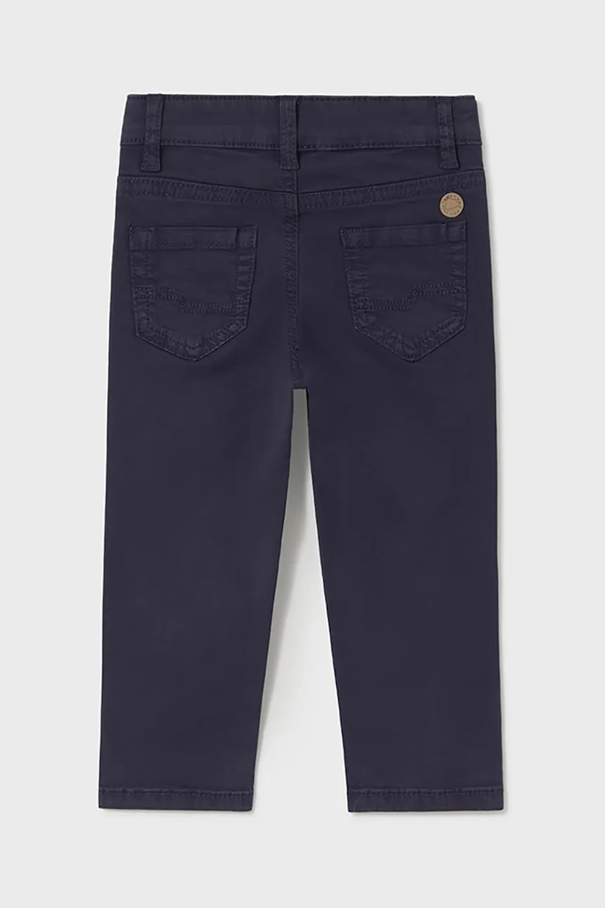 Детские брюки Mayoral slim fit basic цвет синий однотонные 506 Детские брюки Mayoral slim fit basic цвет синий однотонные 506