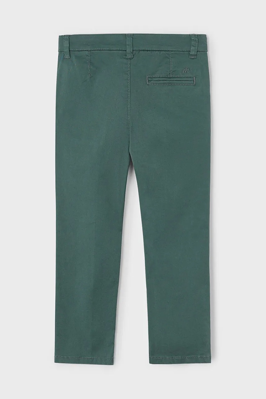 Детские брюки Mayoral цвет зелёный однотонные 512