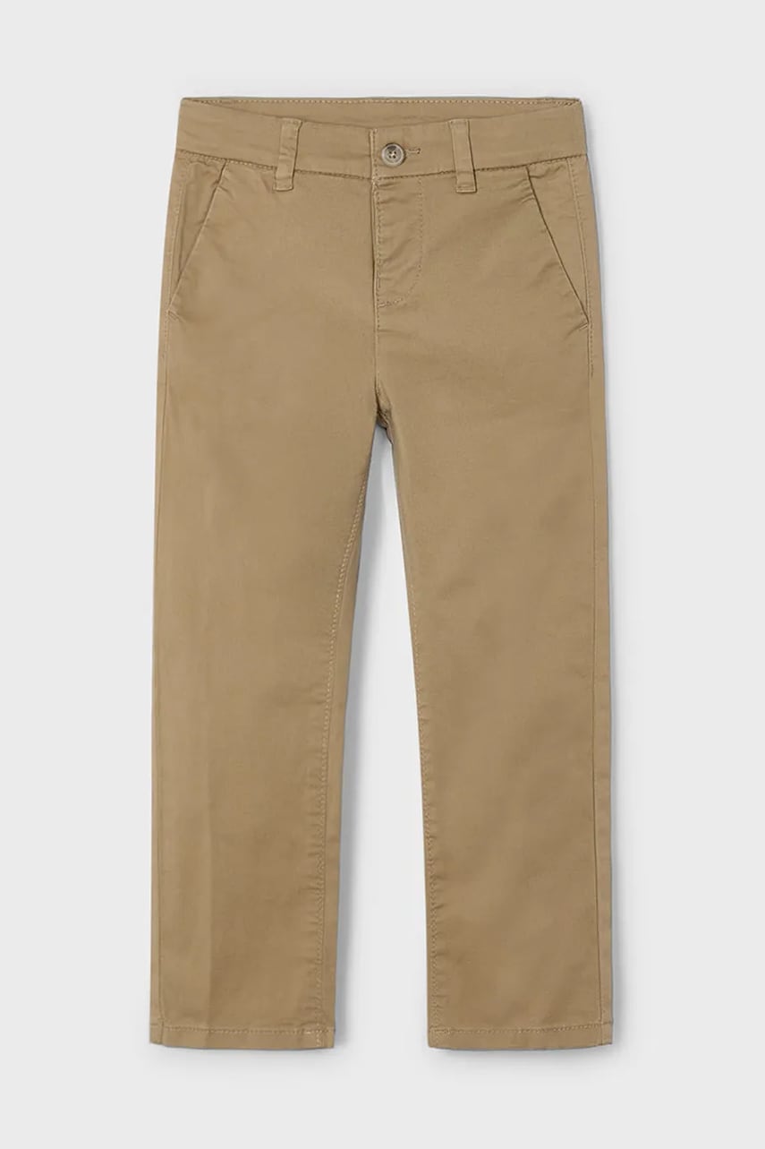 Mayoral pantaloni copii culoarea maro, neted, 512 Mayoral pantaloni copii culoarea maro, neted, 512