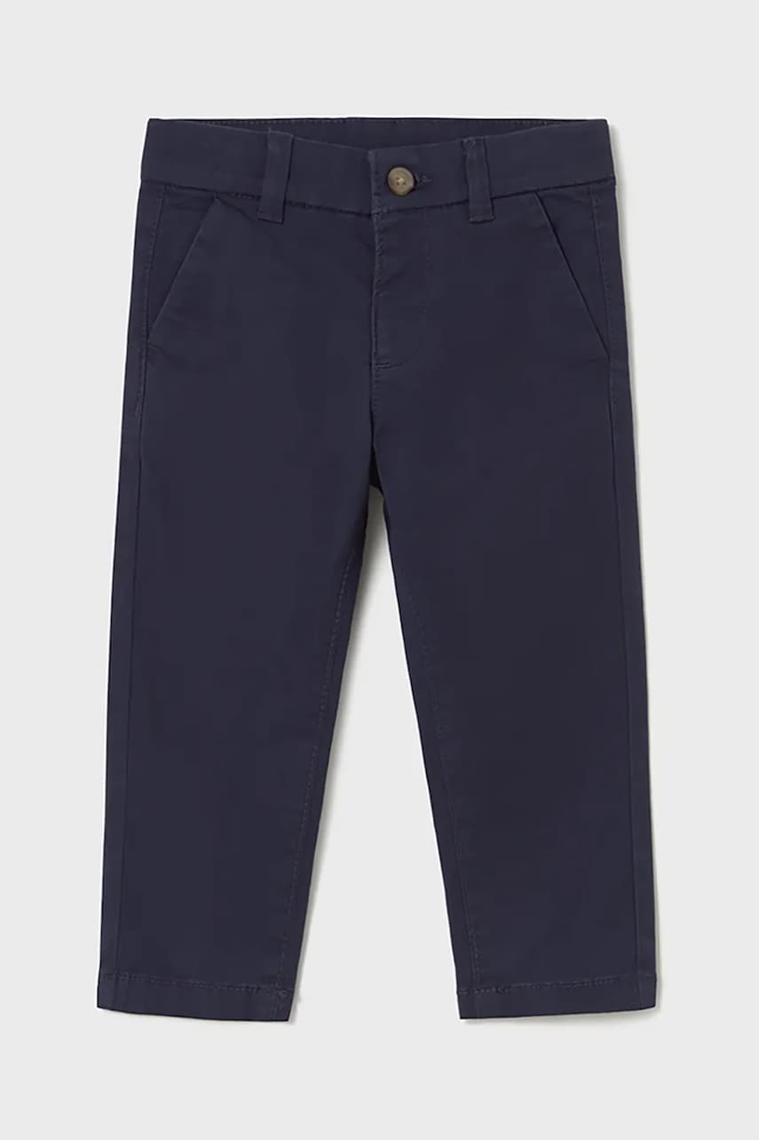 Mayoral pantaloni copii culoarea albastru marin, neted, 522 Mayoral pantaloni copii culoarea albastru marin, neted, 522