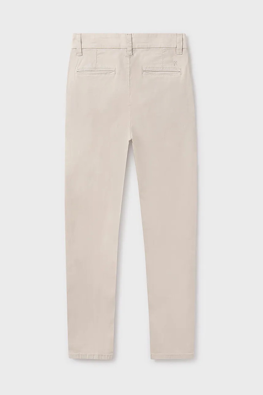 Дитячі штани Mayoral колір бежевий однотонні 530