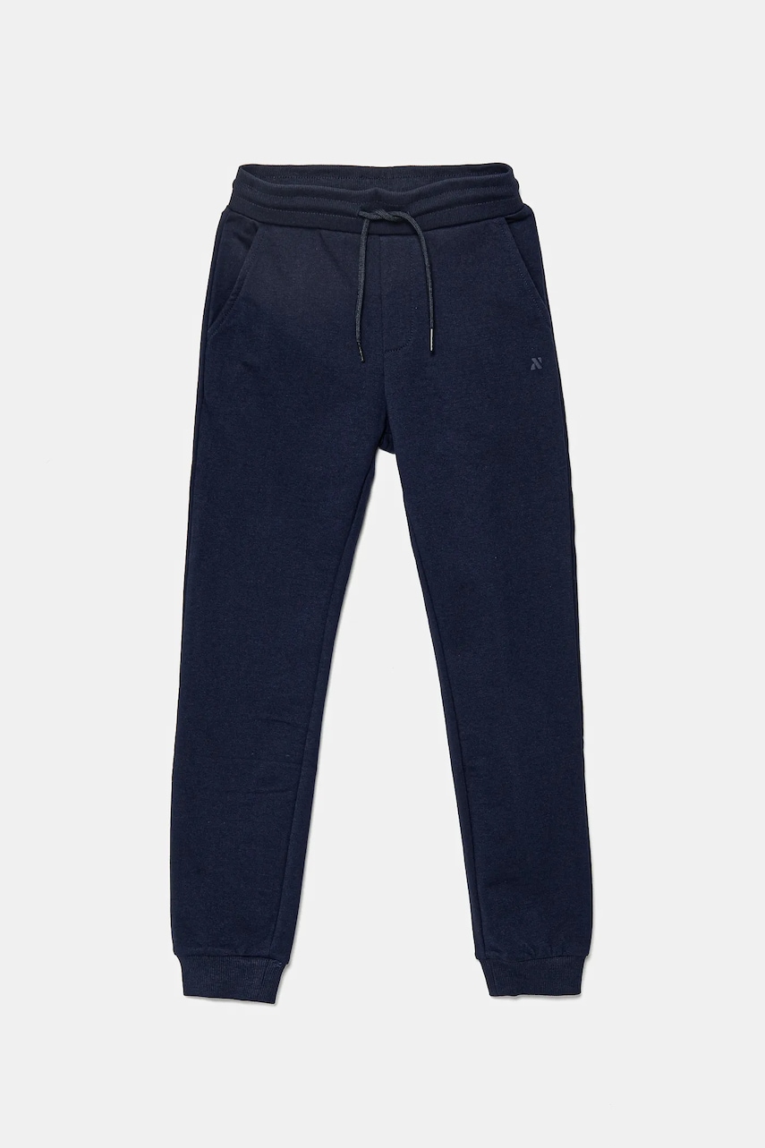 Mayoral pantaloni de trening pentru copii culoarea albastru marin, neted, 744 Mayoral pantaloni de trening pentru copii culoarea albastru marin, neted, 744