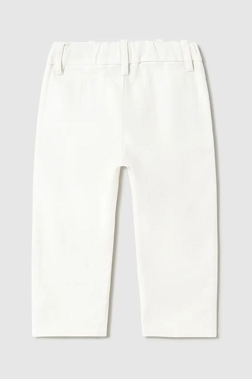 Дитячі бавовняні штанці Mayoral колір бежевий однотонні 1576