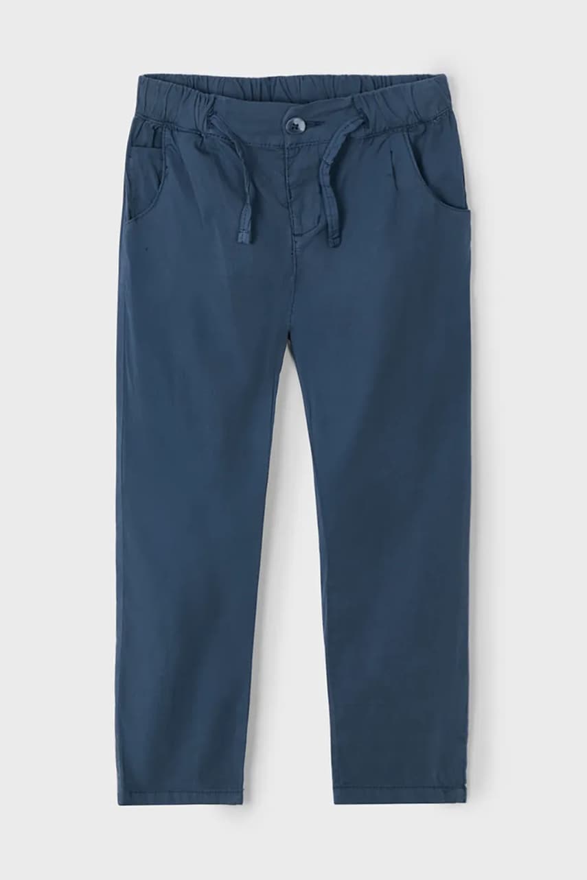 Mayoral pantaloni copii relaxed fit culoarea albastru marin, neted, 3566