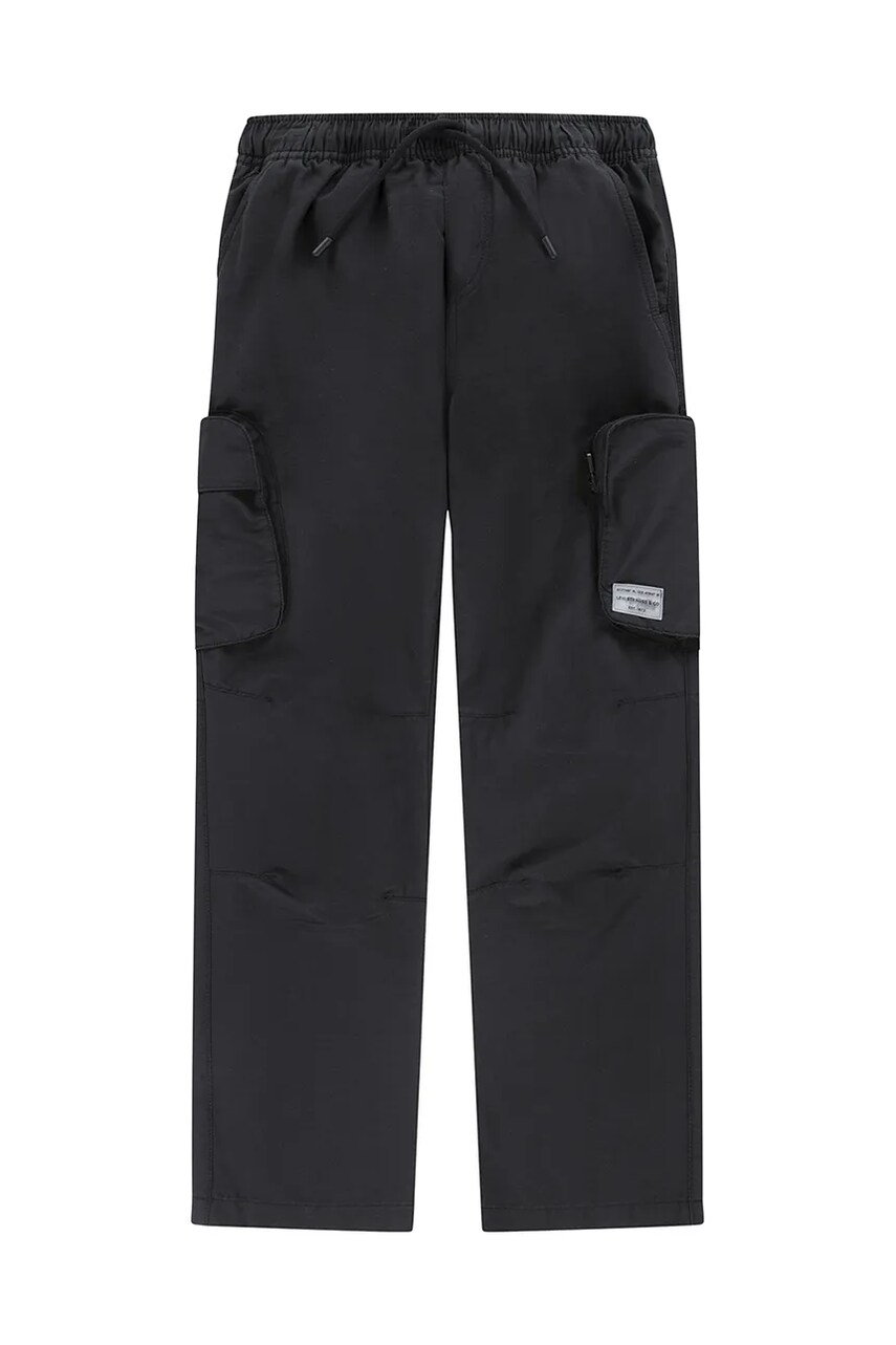 Levi's pantaloni copii PARACHUTE CARGO PANTS culoarea negru, uni, 9EM373