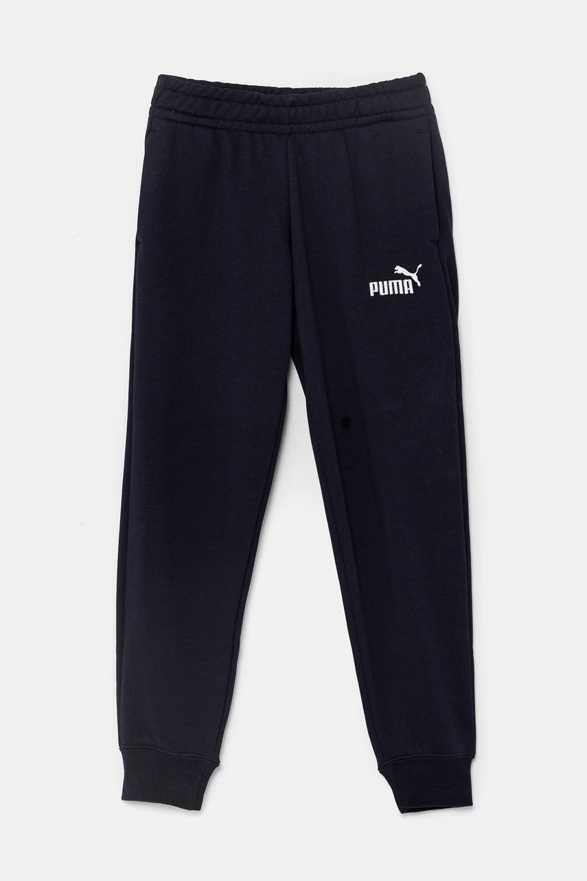 Puma pantaloni de trening pentru copii ESS No. 1 Logo Sweatpants TR culoarea albastru marin, cu imprimeu, 684914