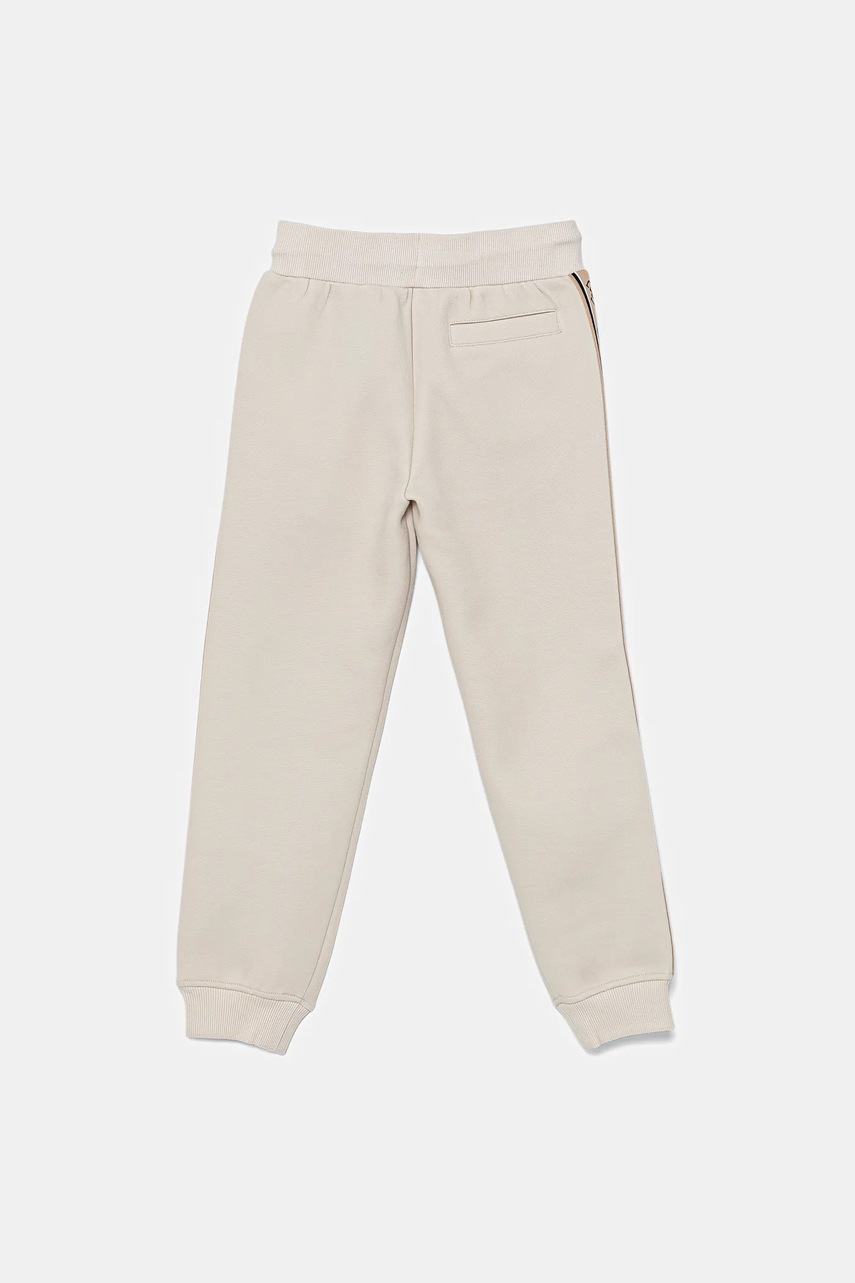 Детские спортивные штаны Guess цвет бежевый узор L5GQ13 KB3P2