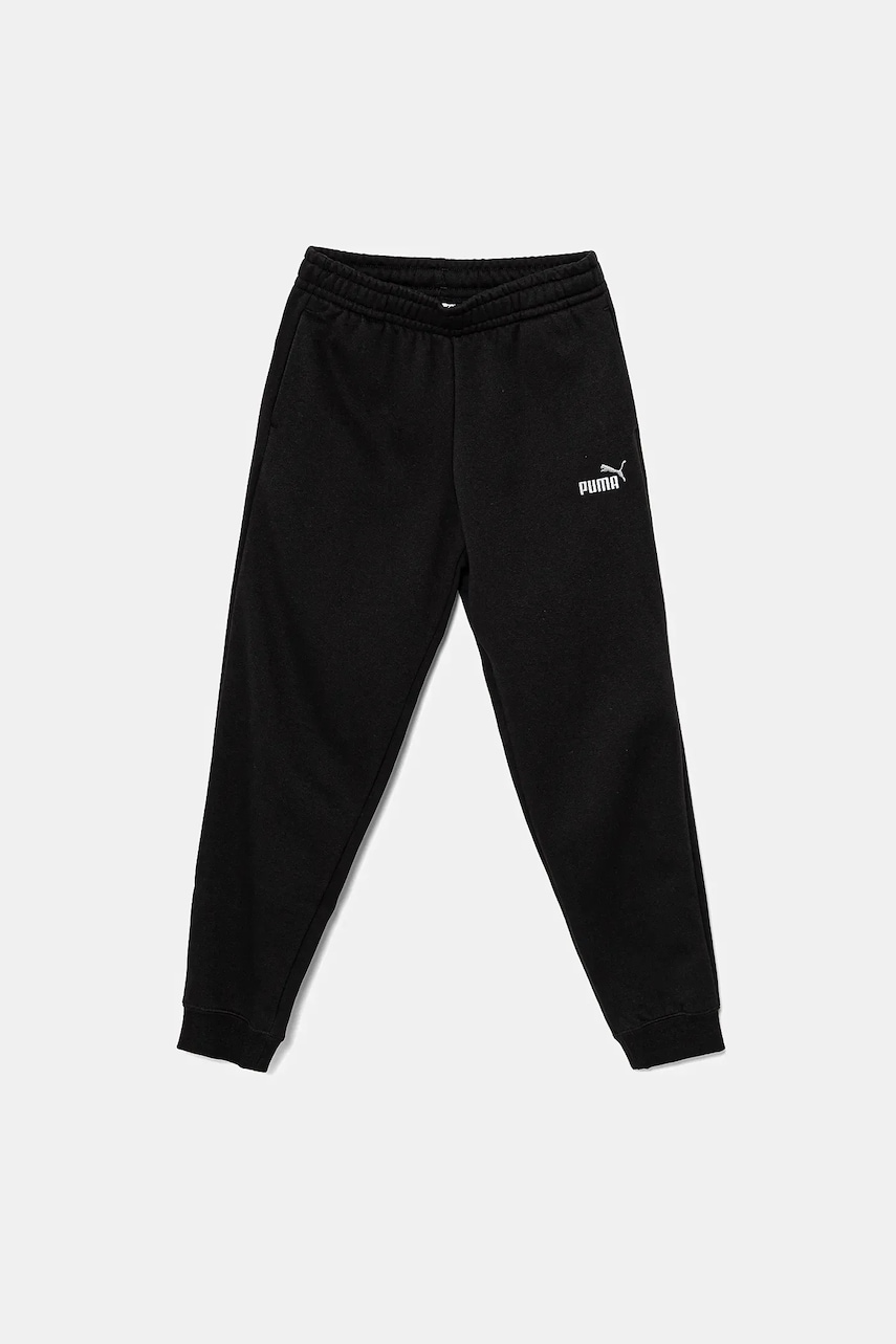Puma pantaloni de trening pentru copii ESS 2 COLOR No. 1 Logo Sweatpants FL culoarea negru, uni, 685824 Puma pantaloni de trening pentru copii ESS 2 COLOR No. 1 Logo Sweatpants FL culoarea negru, uni, 685824