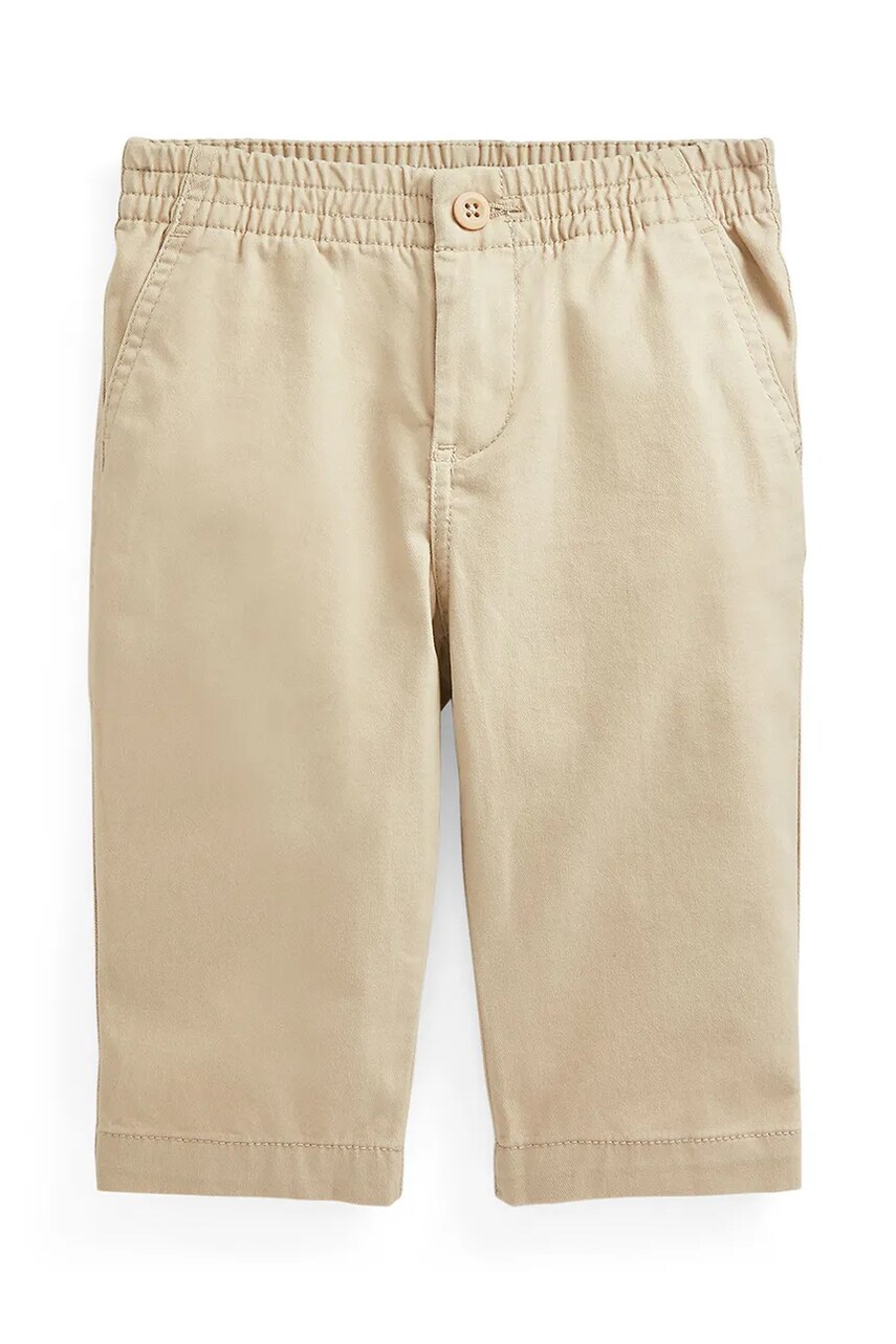 Levně Dětské bavlněné kalhotky Polo Ralph Lauren béžová barva, 320855803001