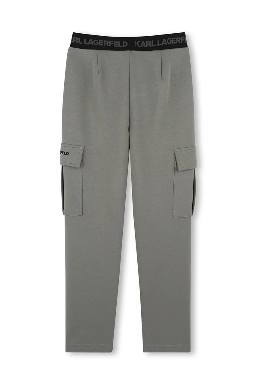 Karl Lagerfeld gyerek nadrág zöld, sima, Z30419 termék 2. képe