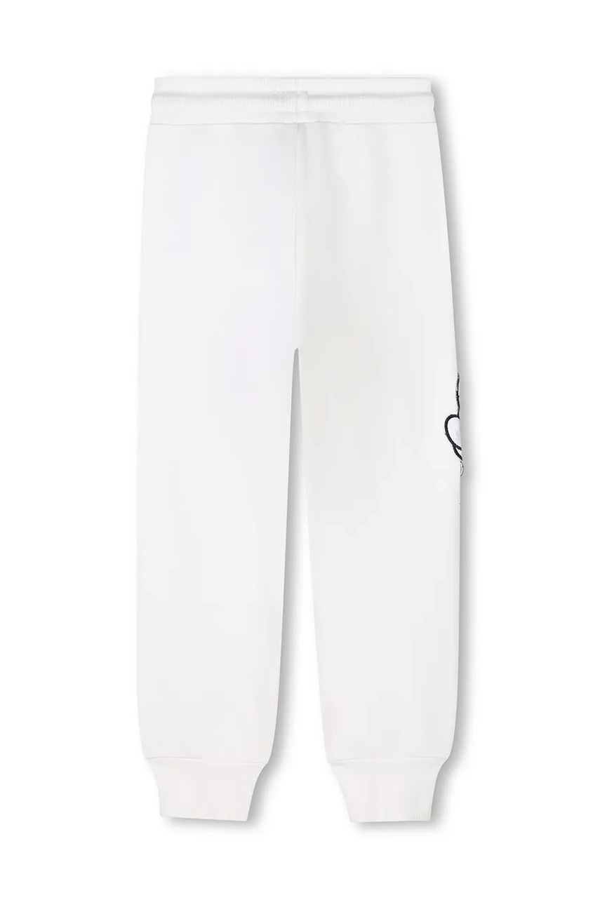 Дитячі бавовняні штани Marc Jacobs x Disney колір бежевий з аплікацією W60466