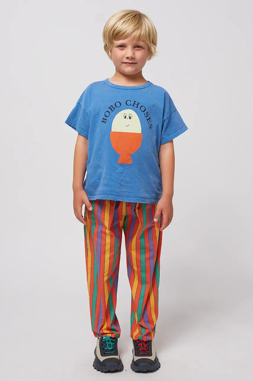 Bobo Choses pantaloni de trening pentru copii culoarea portocaliu, modelator, 125AC085