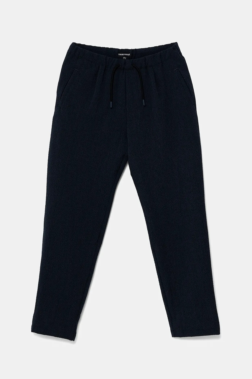 Детские спортивные штаны Emporio Armani цвет синий однотонные EB000107 AF13010 Детские спортивные штаны Emporio Armani цвет синий однотонные EB000107 AF13010