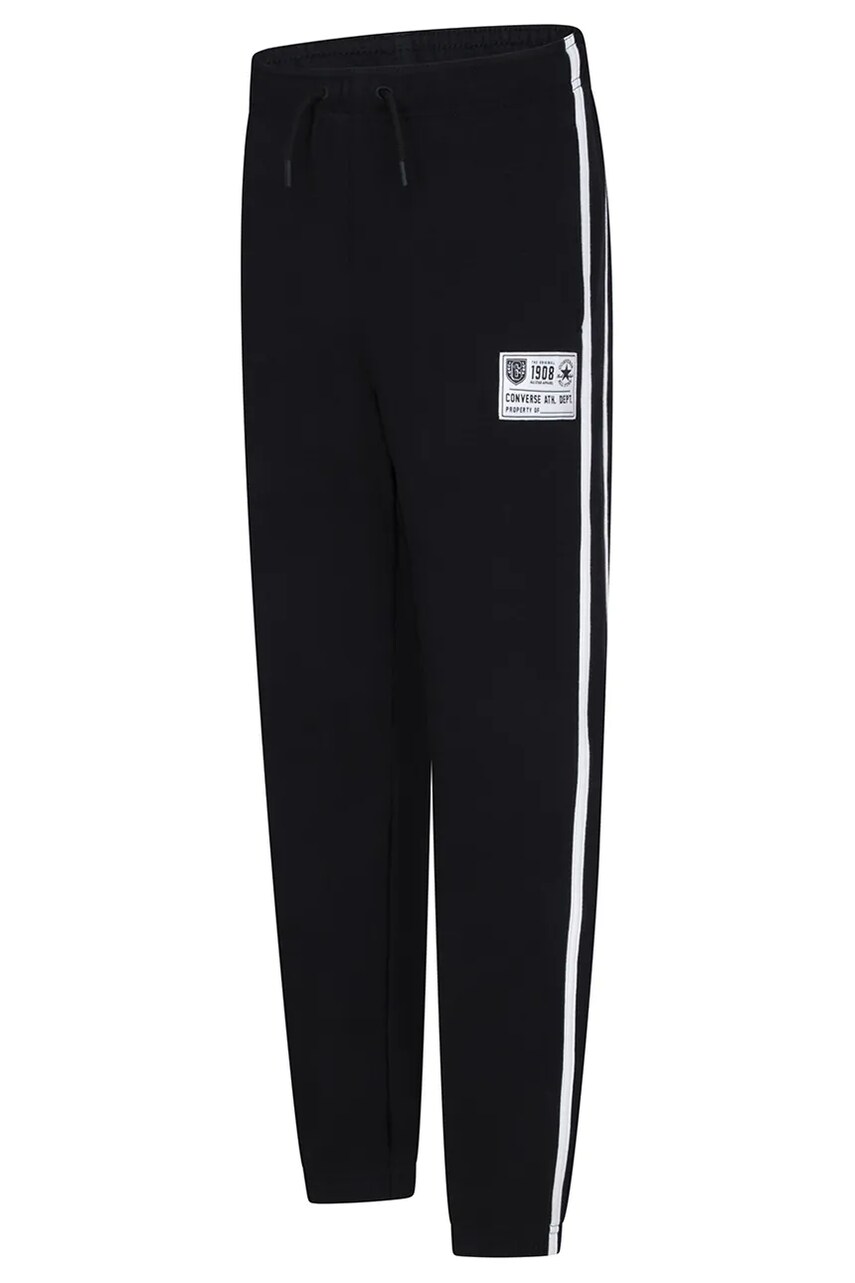 Converse pantaloni de trening pentru copii culoarea negru, cu imprimeu, 9CG738 Converse pantaloni de trening pentru copii culoarea negru, cu imprimeu, 9CG738