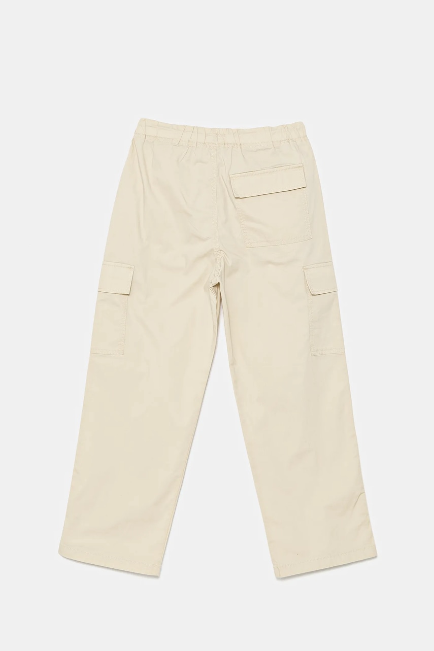Детские брюки United Colors of Benetton цвет бежевый однотонные 4L2VCF04I Детские брюки United Colors of Benetton цвет бежевый однотонные 4L2VCF04I
