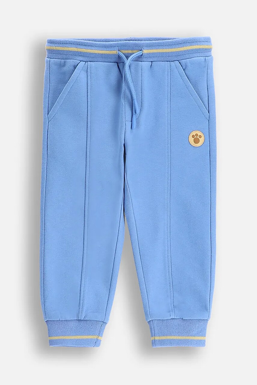 Coccodrillo pantaloni de trening din bumbac pentru bebeluși uni, MONOCHROME BOY NEWBORN Coccodrillo pantaloni de trening din bumbac pentru bebeluși uni, MONOCHROME BOY NEWBORN