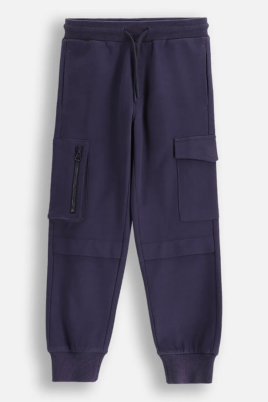 Coccodrillo pantaloni culoarea bleumarin, SAGE TIME BOY KIDS