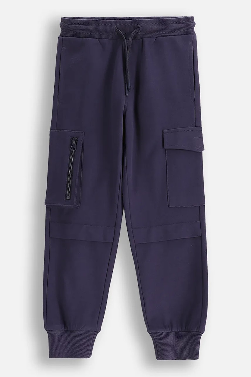 Coccodrillo pantaloni culoarea bleumarin, SAGE TIME BOY KIDS