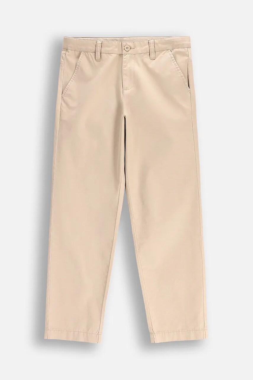 Coccodrillo pantaloni culoarea bej, ELEGANT JUNIOR BOY
