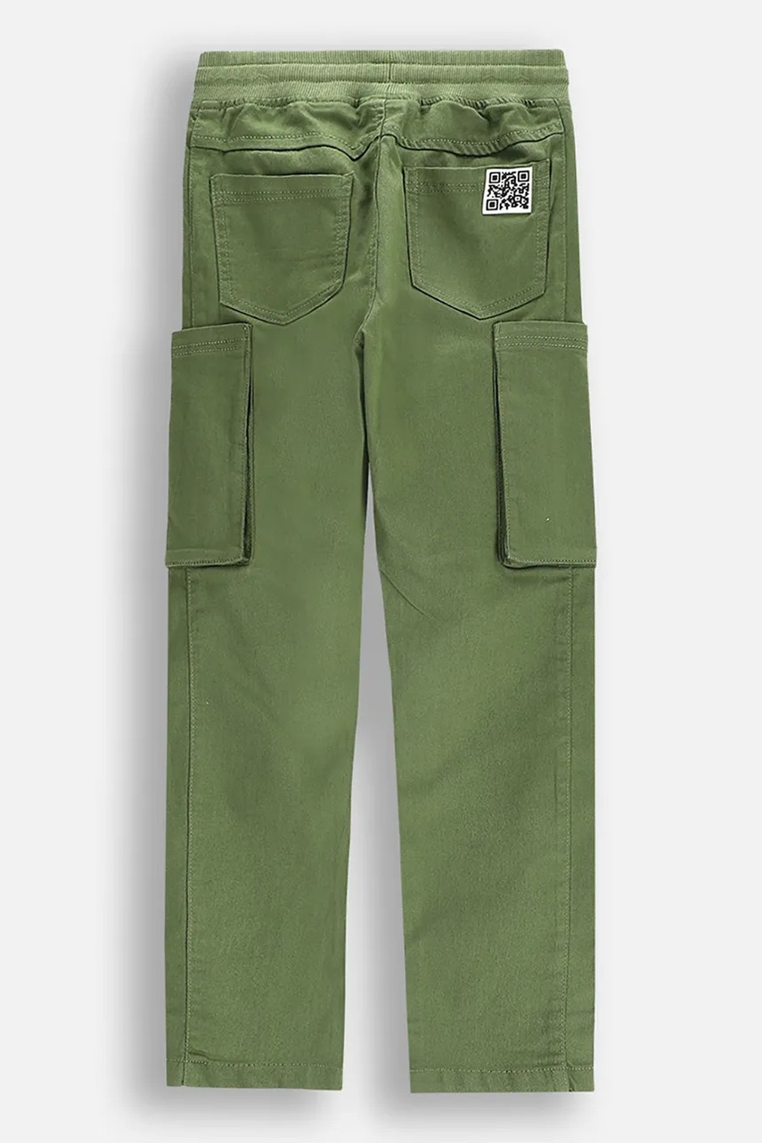 Брюки Coccodrillo цвет зелёный однотонные GAMER BOY JUNIOR
