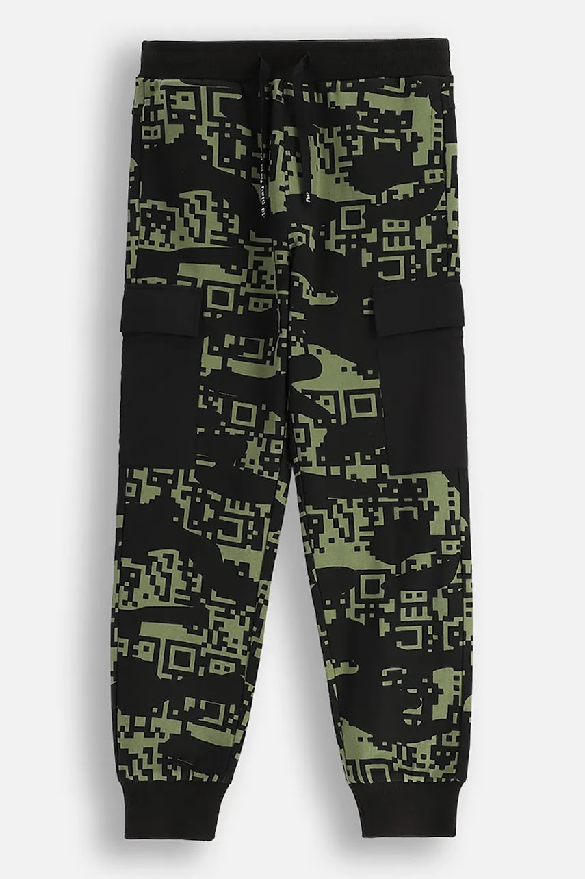 Coccodrillo pantaloni de trening culoarea verde, cu imprimeu, GAMER BOY JUNIOR Coccodrillo pantaloni de trening culoarea verde, cu imprimeu, GAMER BOY JUNIOR