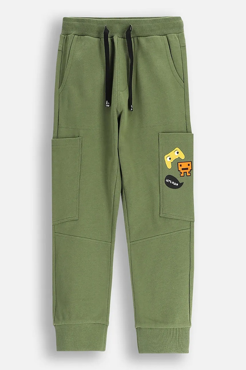 Coccodrillo pantaloni de trening culoarea verde, GAMER BOY KIDS