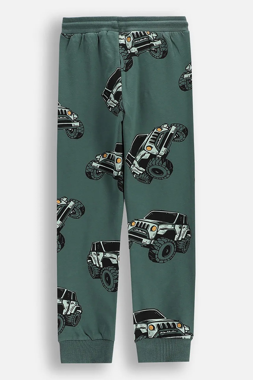 Брюки Coccodrillo цвет зелёный узор WILD SAFARI BOY KIDS