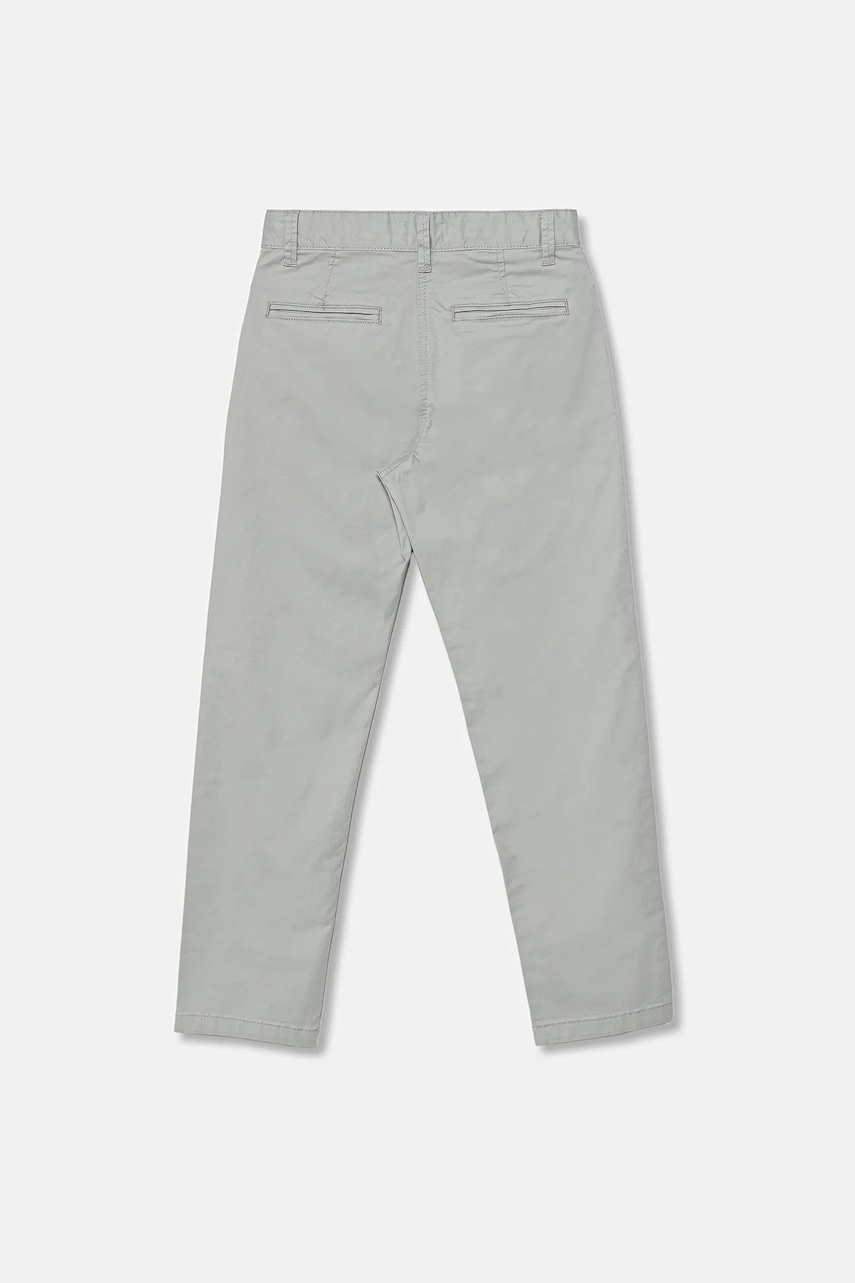Детские брюки United Colors of Benetton цвет серый однотонные 4T48CF011 Детские брюки United Colors of Benetton цвет серый однотонные 4T48CF011