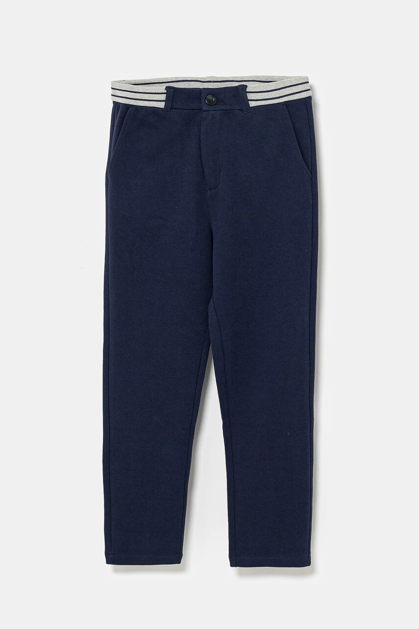 Levně Dětské bavlněné kalhoty United Colors of Benetton tmavomodrá barva, 3KWYCF067