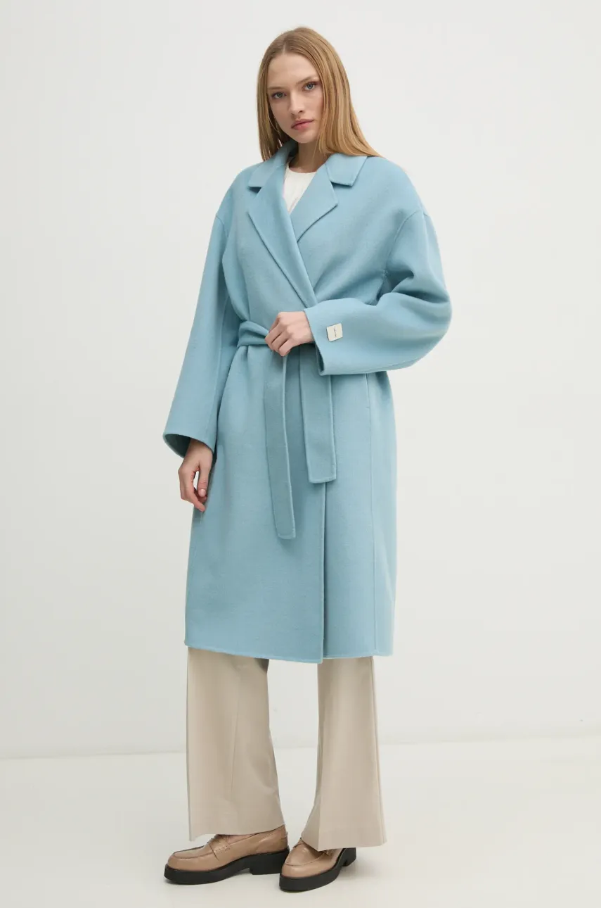 Брюки Calvin Klein женские цвет бежевый клёш высокая посадка K20K207838 Брюки Calvin Klein женские цвет бежевый клёш высокая посадка K20K207838