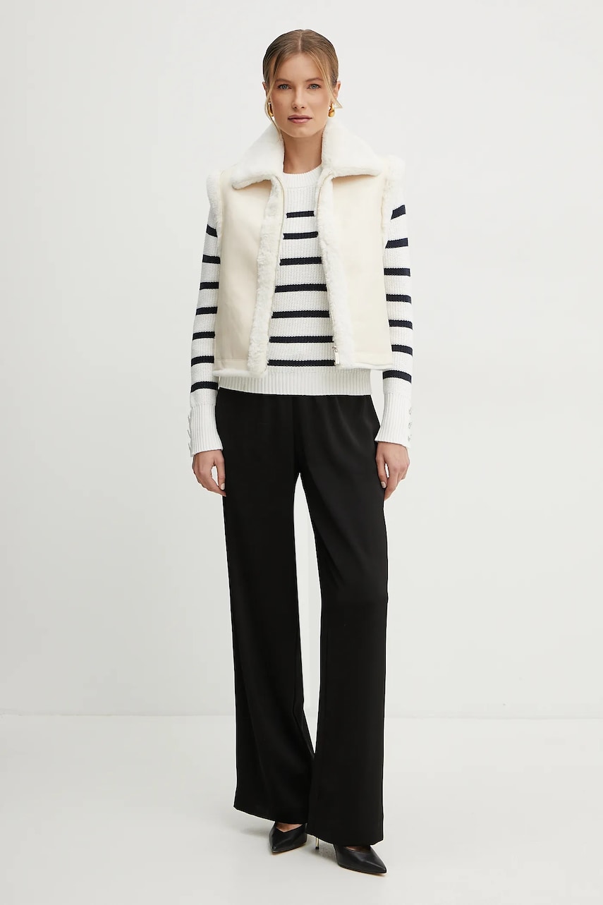 Брюки Armani Exchange женские цвет чёрный широкие высокая посадка XW000143 AF10840 Брюки Armani Exchange женские цвет чёрный широкие высокая посадка XW000143 AF10840