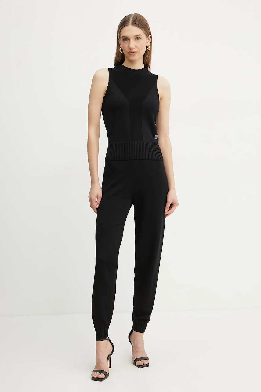 Спортивные штаны Armani Exchange женские цвет чёрный однотонные XW000120 AF10352 Спортивные штаны Armani Exchange женские цвет чёрный однотонные XW000120 AF10352