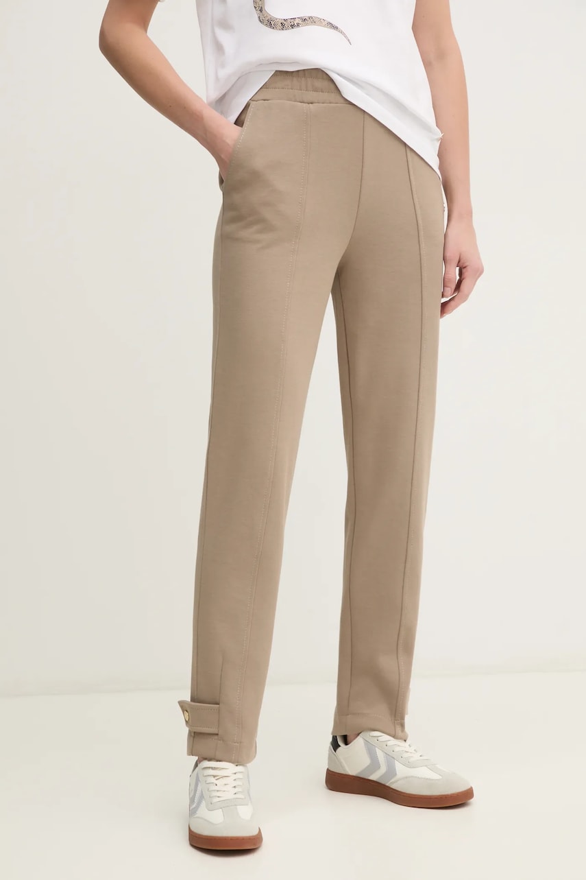 Joop! pantaloni de trening culoarea bej, neted, 30044796 10007096 Joop! pantaloni de trening culoarea bej, neted, 30044796 10007096