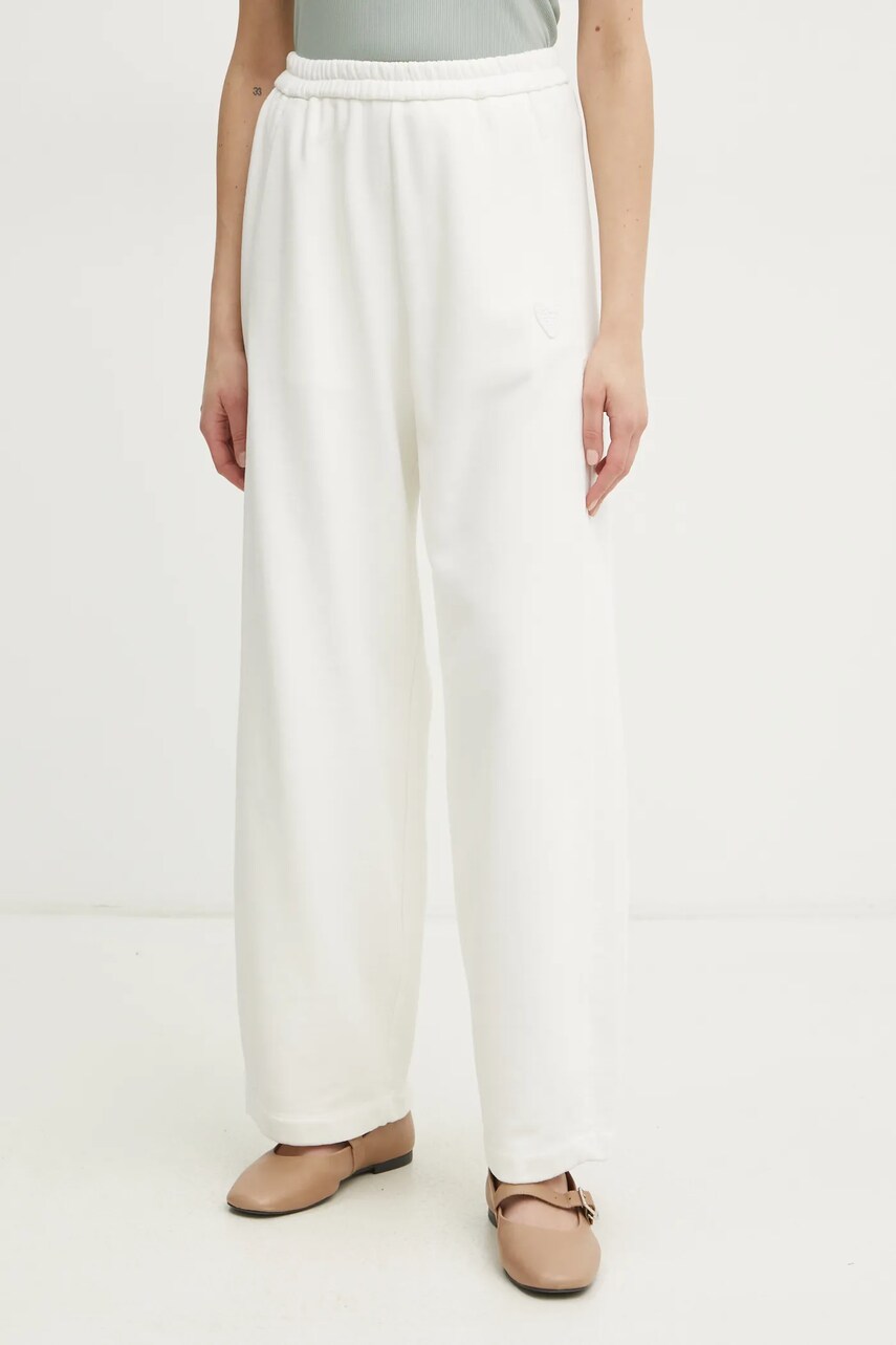 Forte Forte pantaloni de trening din bumbac culoarea alb, neted, 13636.my pants